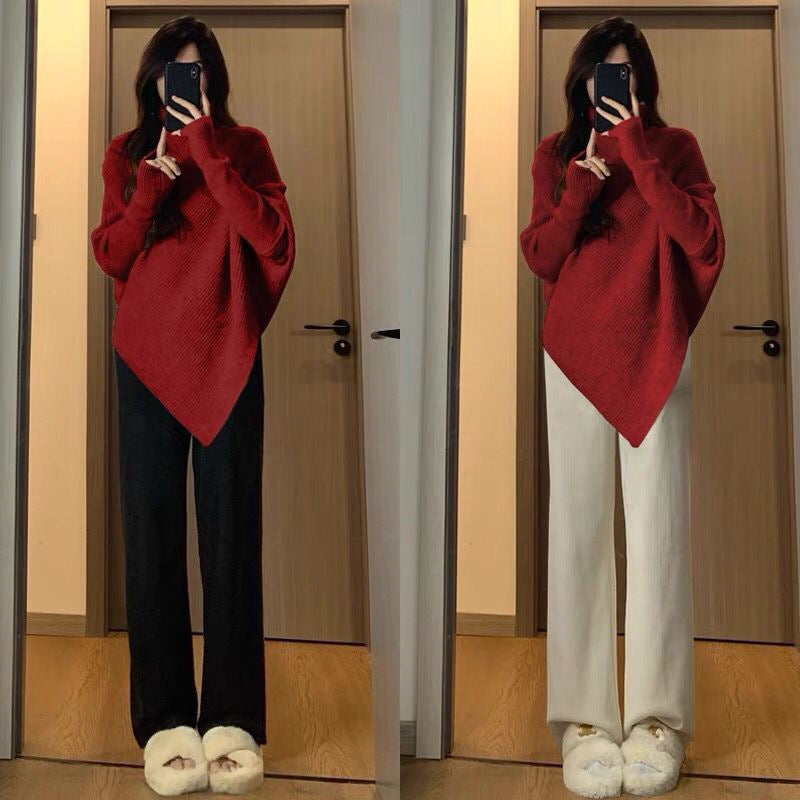 Women's asymmetric knitted oversized casual sweater Berg-Feldt