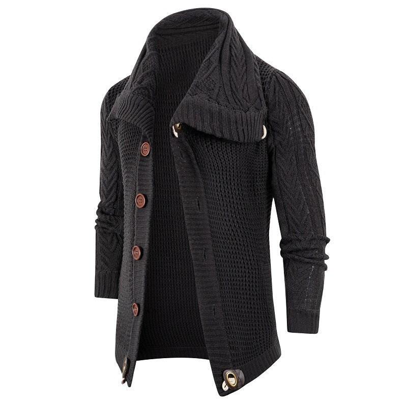 Cardigan tricoté pour homme à col montant Berg-Feldt