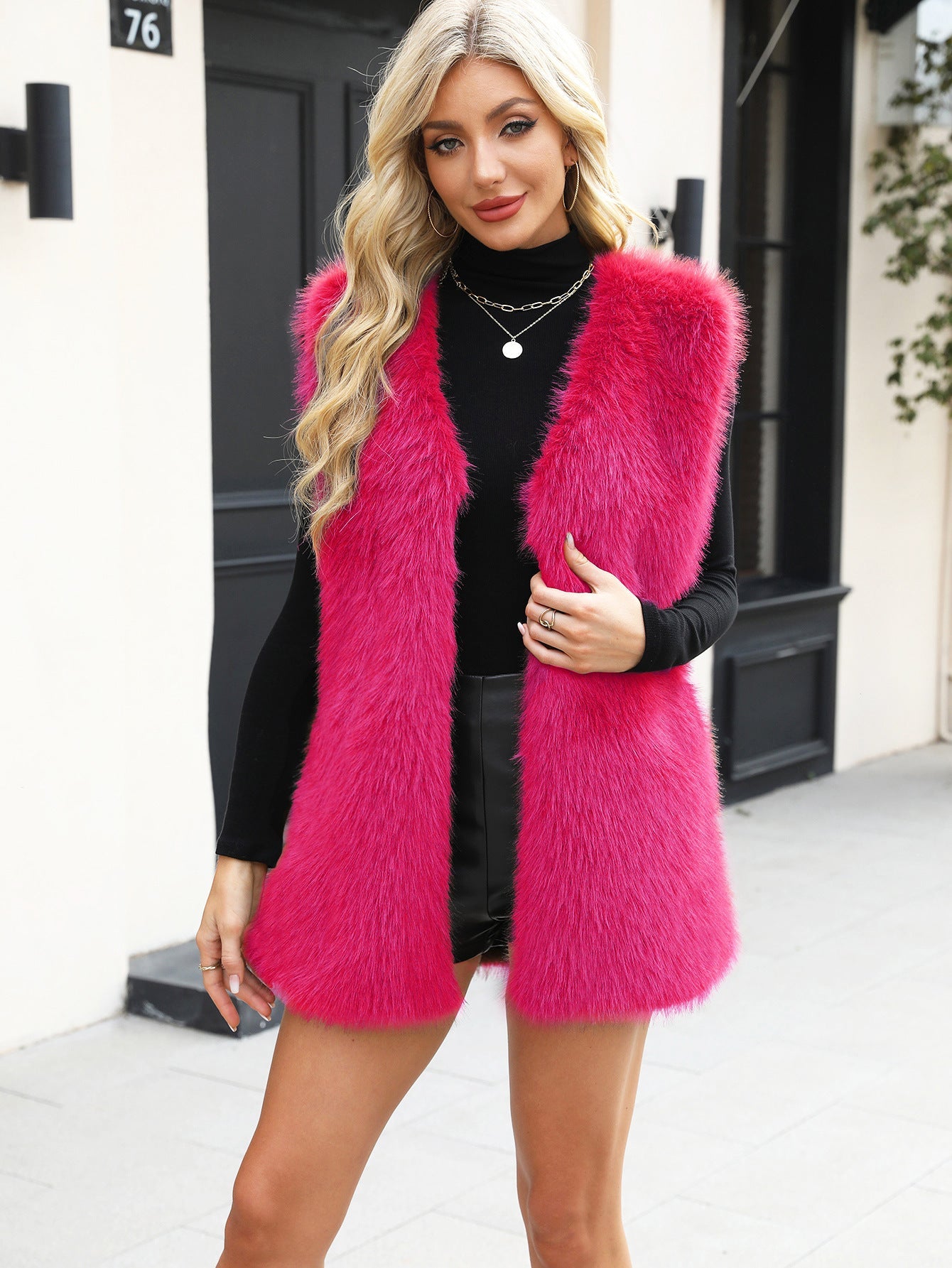 Gilet sans manches en fourrure pour femme Berg-Feldt