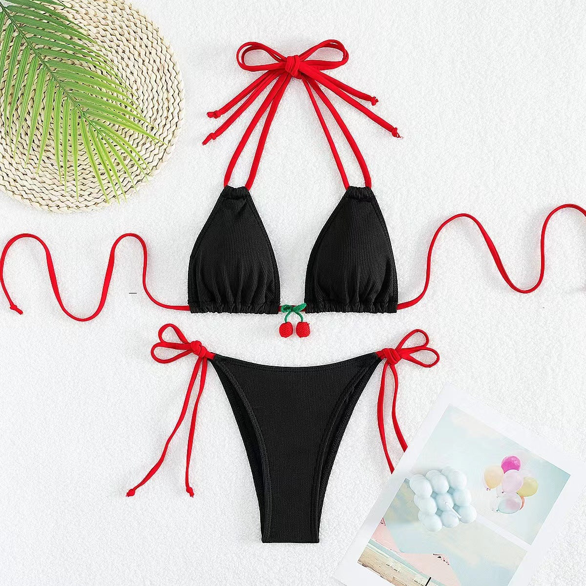 Ensemble bikini triangle Berg-feldt pour femme avec motifs fruités