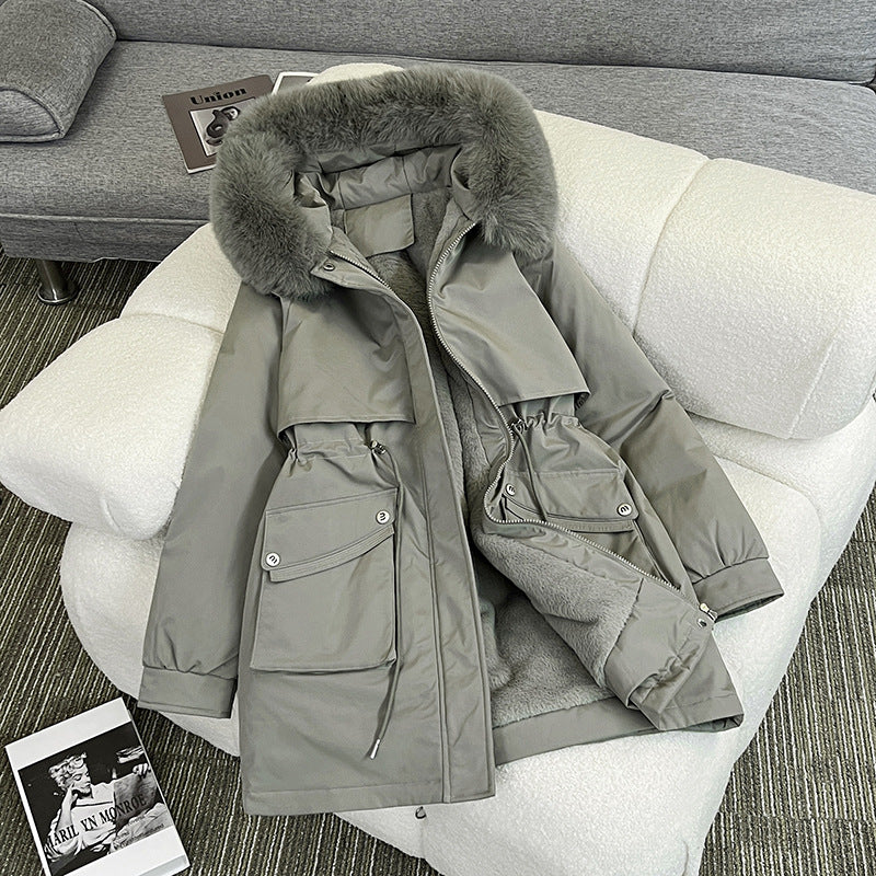 Damen Parka d'hiver tendance avec doublure douillette et poches pratiques Berg-Feldt