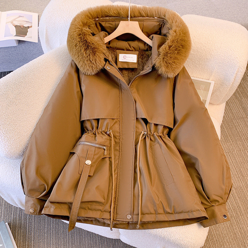Doudoune chic pour femme avec col en fausse fourrure amovible et poches pratiques Berg-Feldt