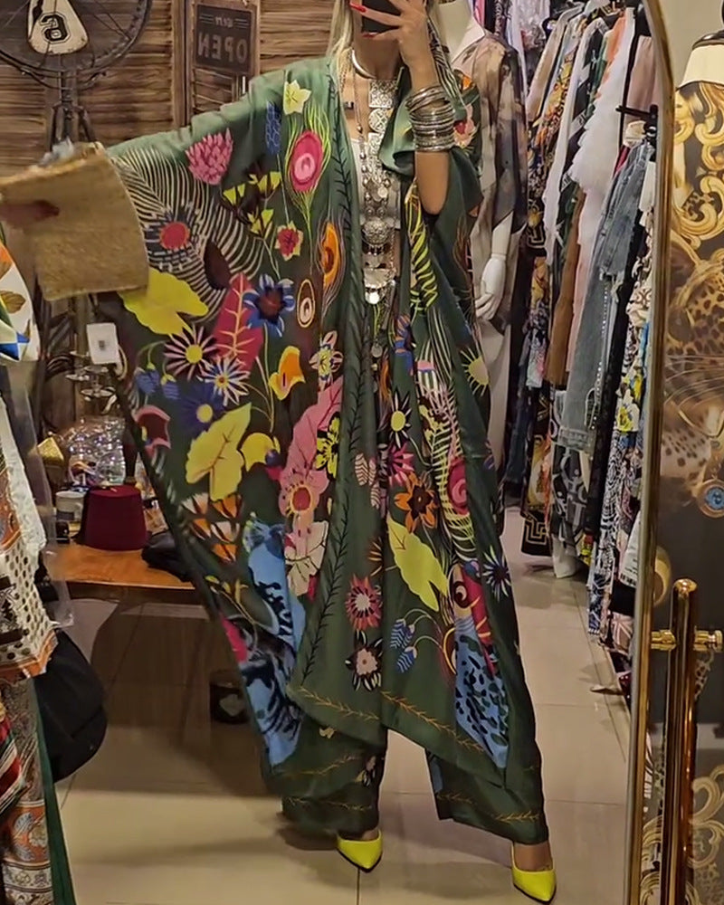 Berg-Feldt Kimono fleuri pour femme