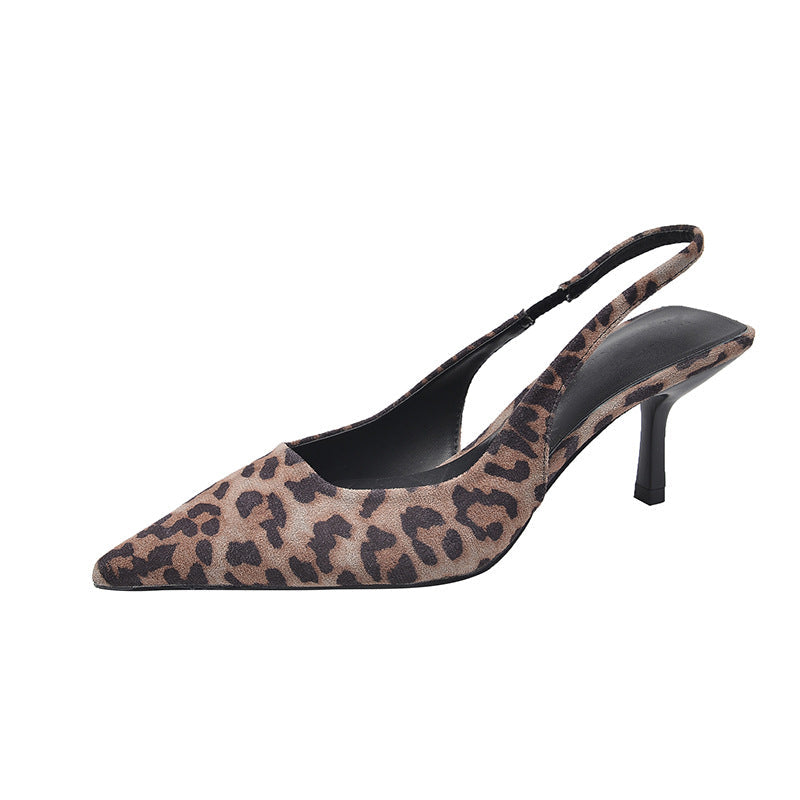 Damen Pumps mit Slingback, spitzer Spitze und Animalprint von berg-feldt