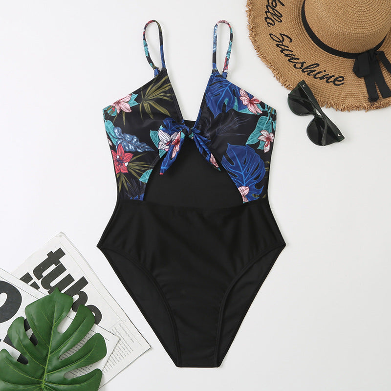 Maillot de bain noué fleuri devant Berg-feldt pour femme