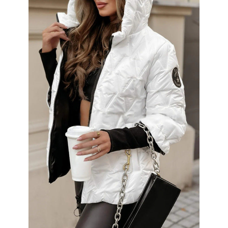Damen Steppjacke mit hohem Kragen und beschichtetem Obermaterial Berg-Feldt