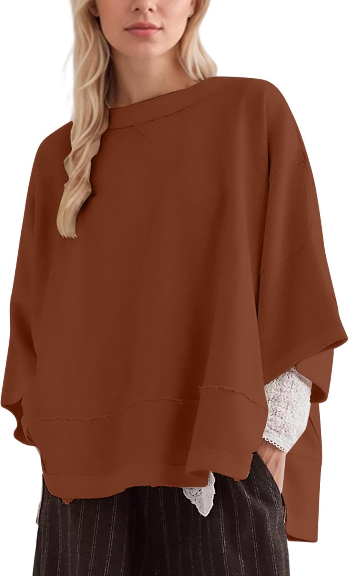 Damen oversized Sweatshirt mit fließendem Schnitt Berg-Feldt