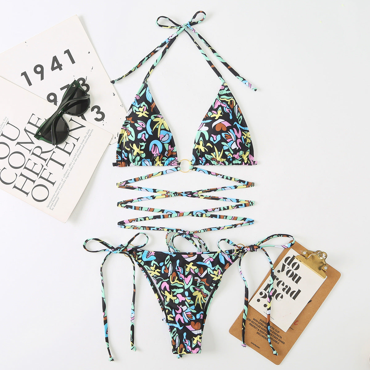 Ensemble bikini imprimé floral Berg-feldt pour femme