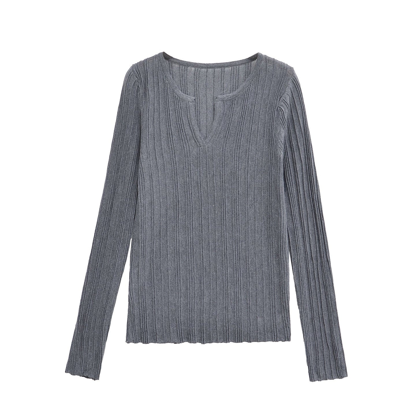 Pull côtelé à manches longues Berg-feldt pour femme