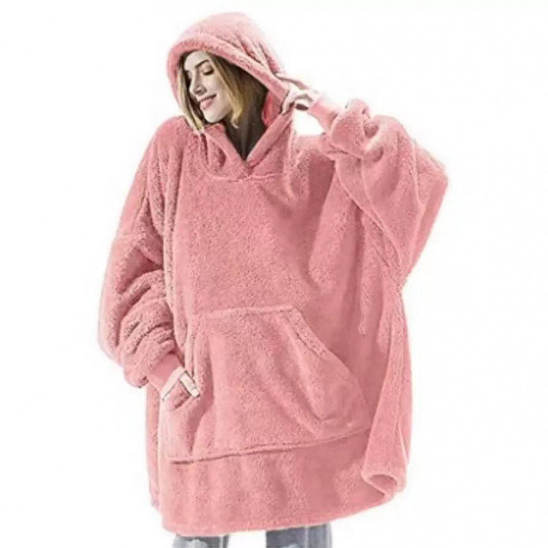 Sweat à capuche oversize en polaire pour femme avec poche kangourou et capuche Berg-Feldt
