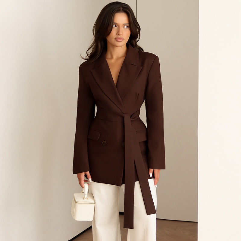 Blazer élégant et ajusté pour femme avec écharpe Berg-Feldt