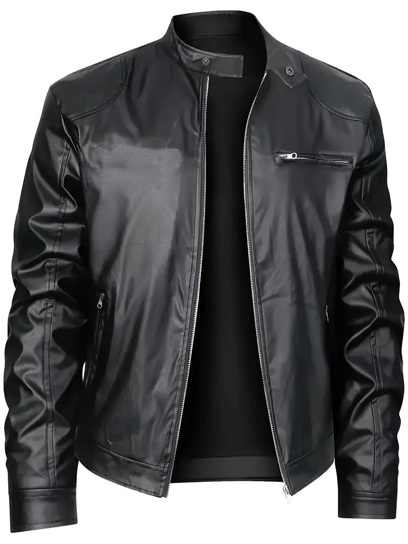 Herren elegante Kunstlederjacke mit modernem Design Berg-Feldt