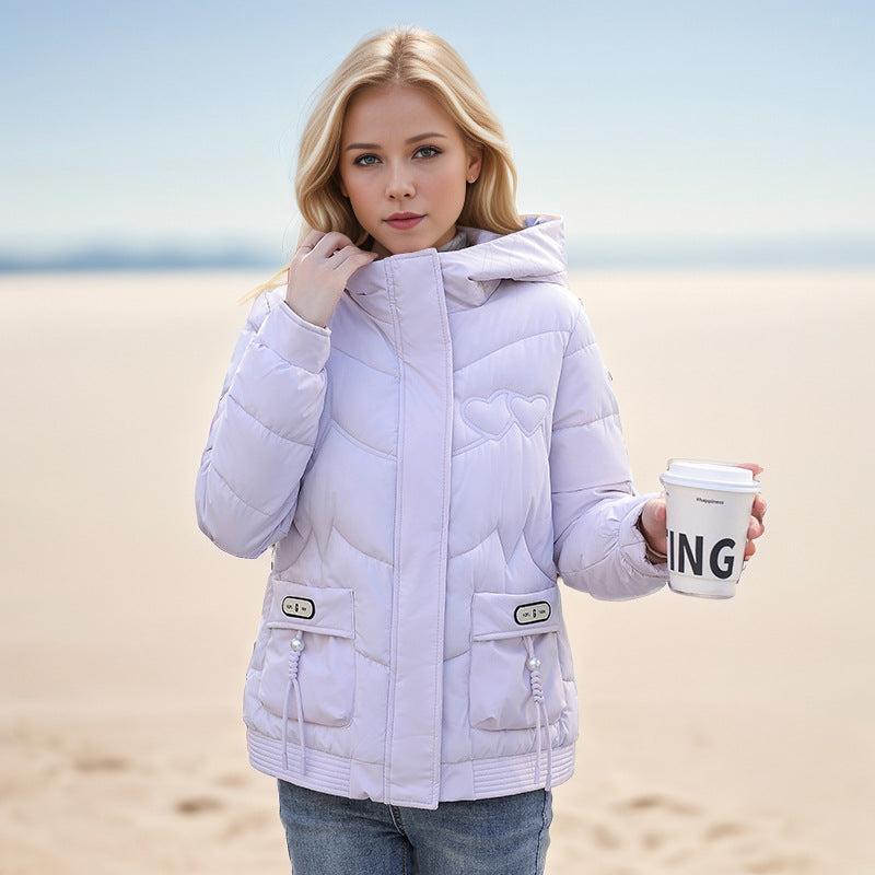 Veste d'hiver matelassée pour femme avec col à capuche réglable et poches latérales fonctionnelles Berg-Feldt