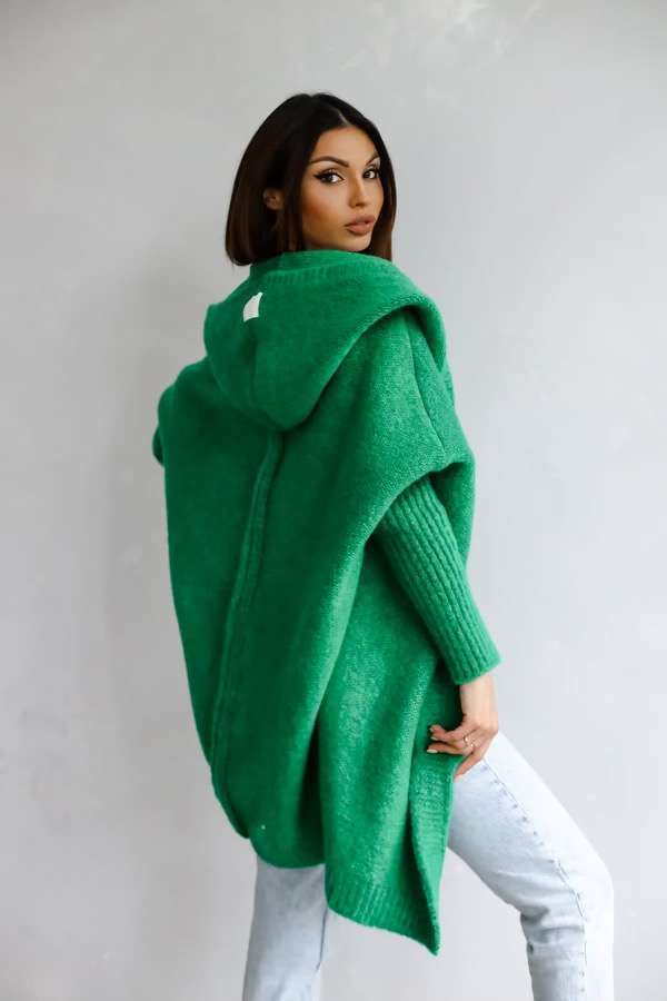 Gilet douillet tricoté à capuche pour femme Berg-Feldt