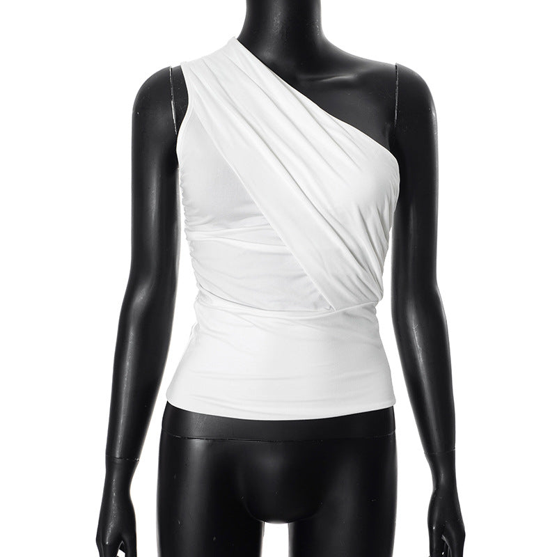 Haut portefeuille asymétrique à épaule dénudée Berg-Feldt pour femme