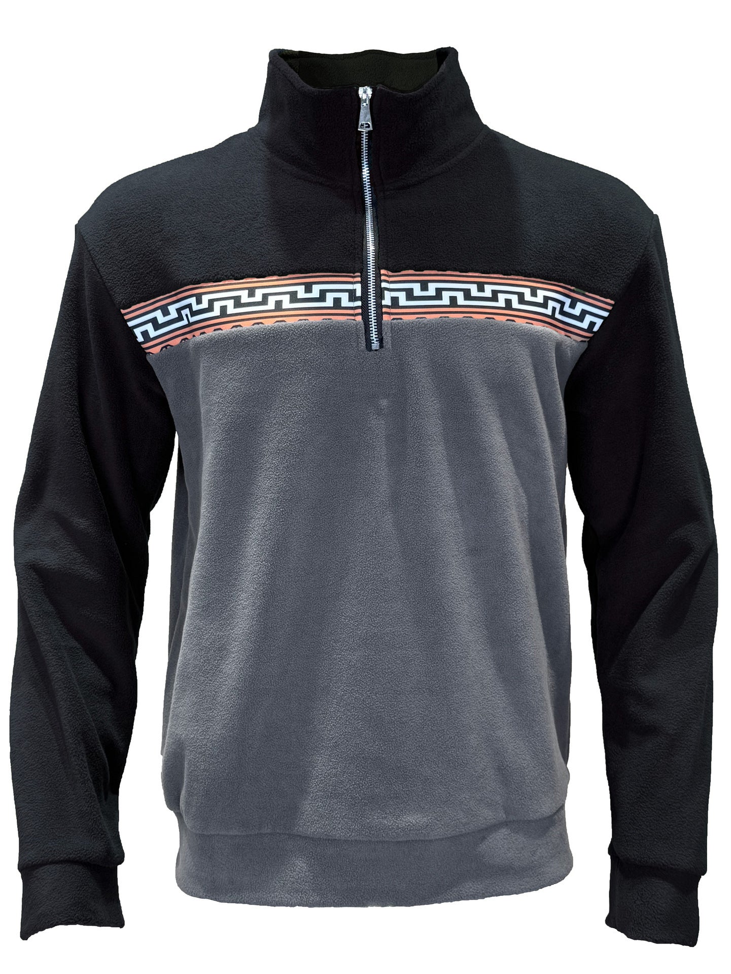 Polaire homme avec col montant élégant et motif contrastant Berg-Feldt