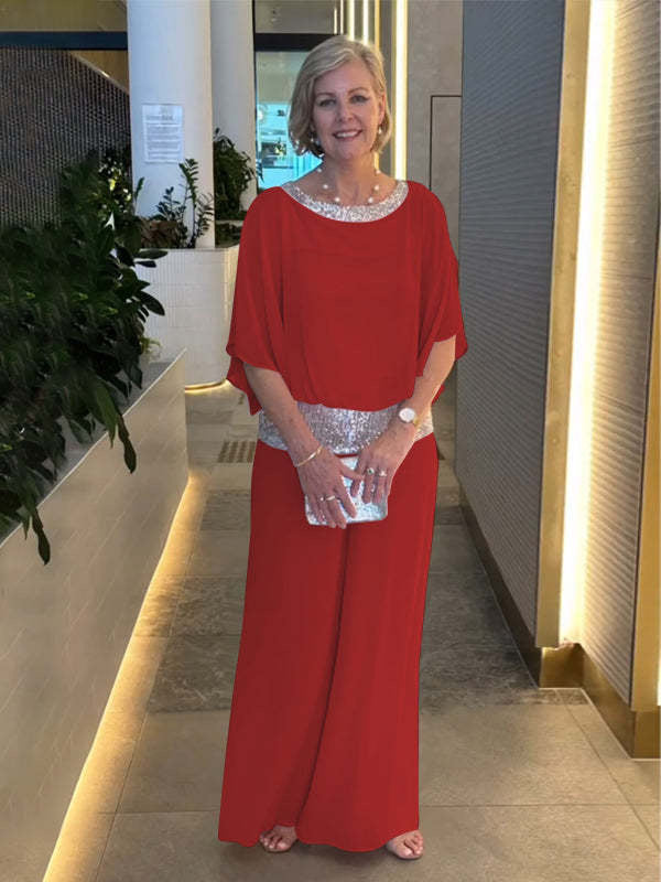 Tenue élégante pour femme avec coupe fluide et éléments scintillants de berg-feldt