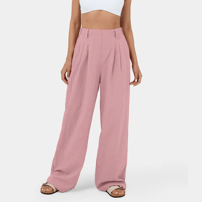 Pantalon chino ample pour femme avec élégants plis et poches latérales Berg-Feldt