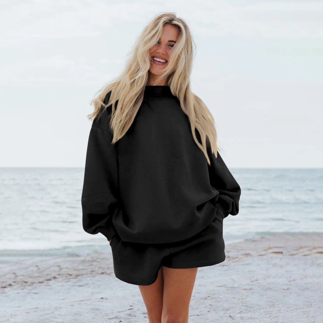Sweat-shirt oversize à manches raglan Berg-Feldt pour femme