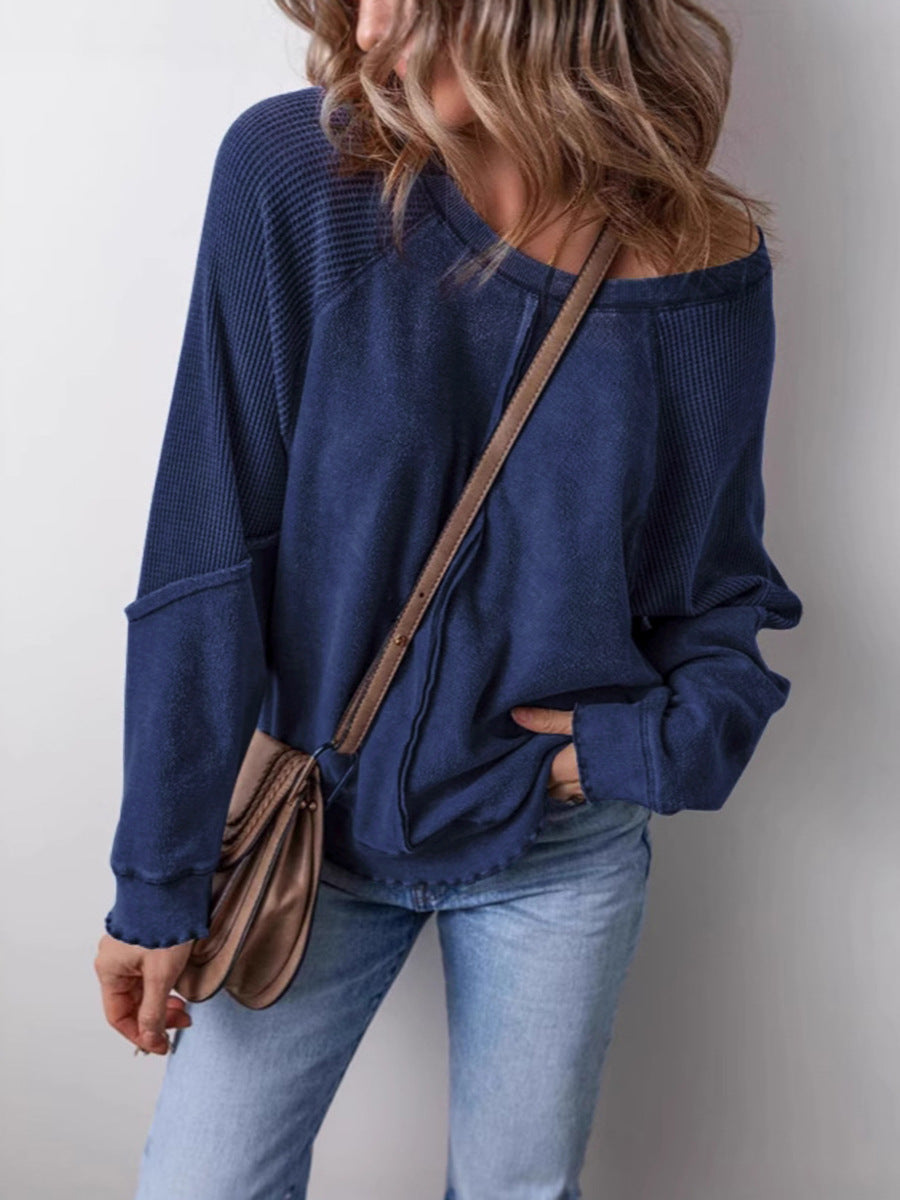 Damen Langarmshirt Casual mit Strukturdesign Berg-Feldt
