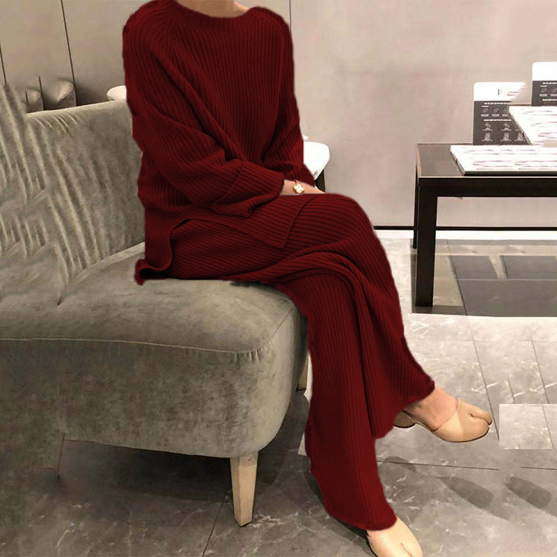 Ensemble de Loungewear Confortable en Tricot Côtelé Berg-Feldt pour Femme