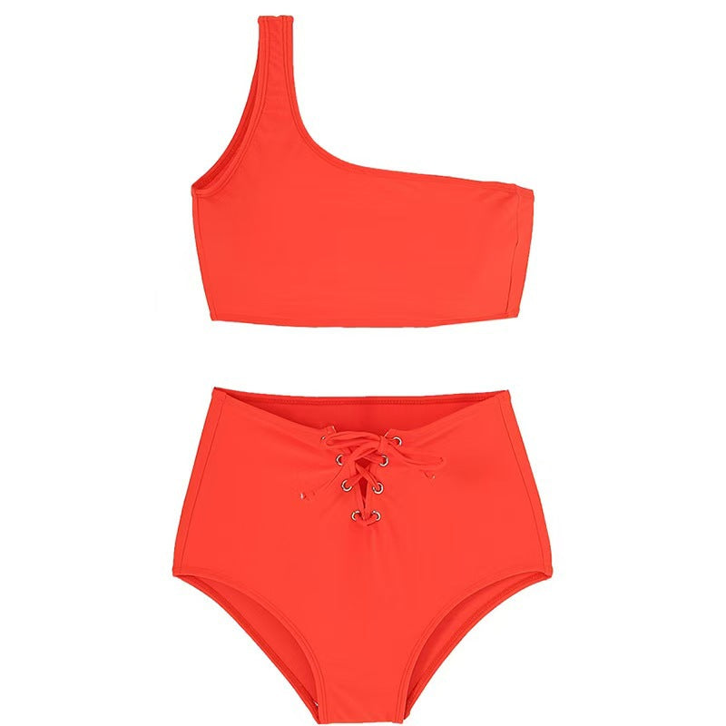 Ensemble de bikini femme Berg-Feldt, taille haute, asymétrique