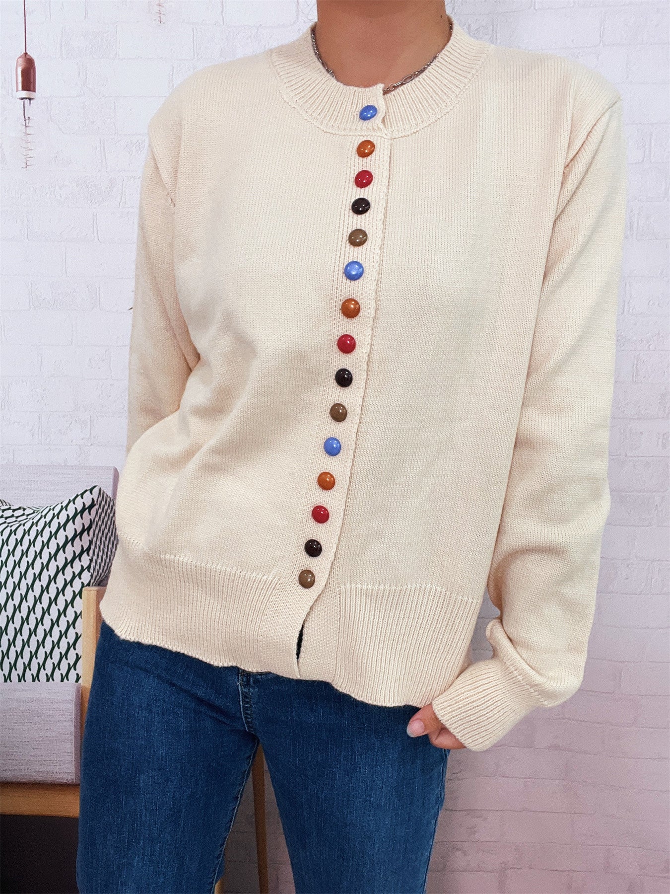 Cardigan élégant pour femme avec boutons colorés Berg-Feldt