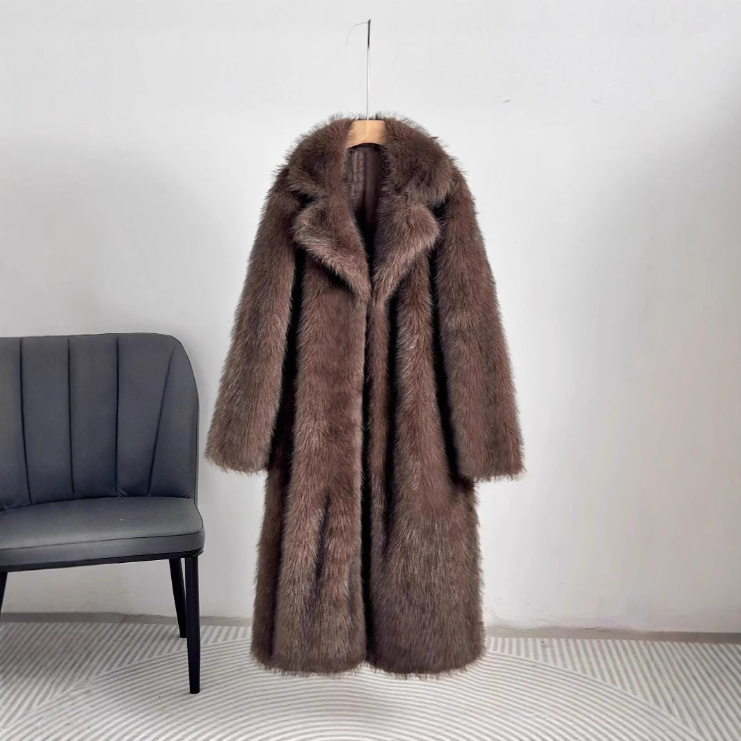 Manteau de luxe en fausse fourrure pour femmes Berg-Feldt