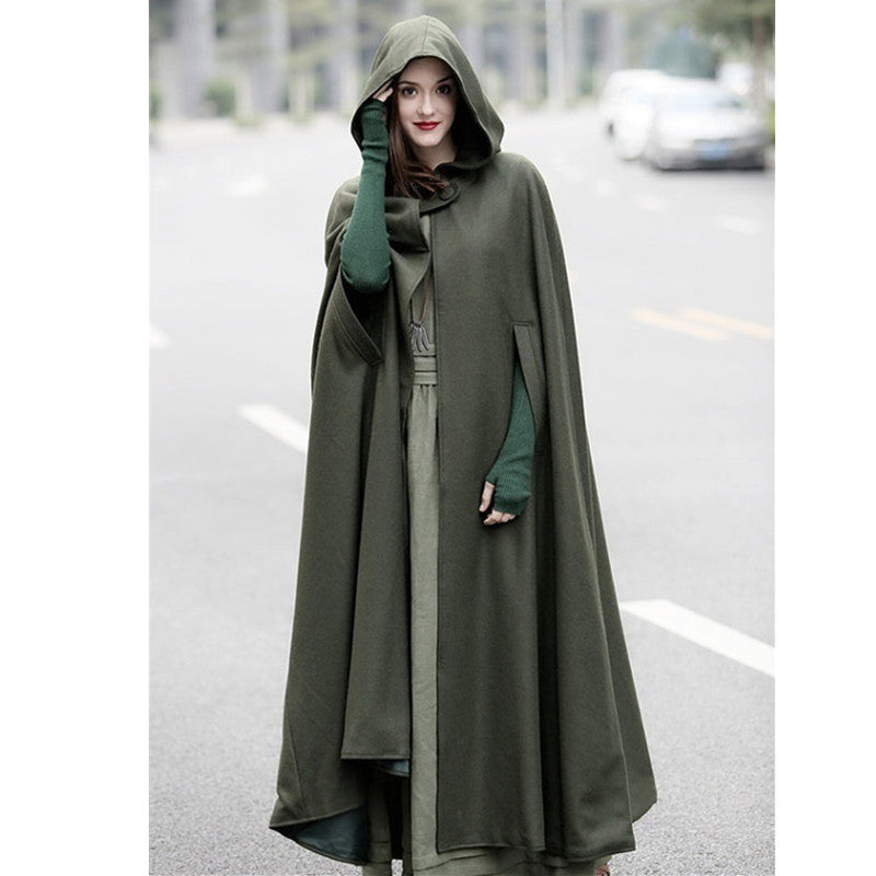 Cape à capuche coupe moderne pour femme Berg-Feldt