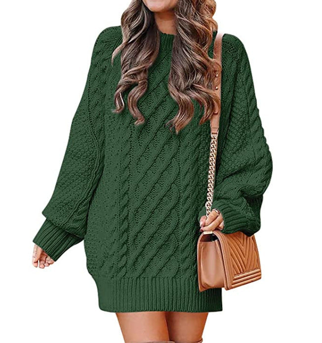 Damen Großer Strickpullover mit Zopfmuster und lässigem Schnitt Berg-Feldt