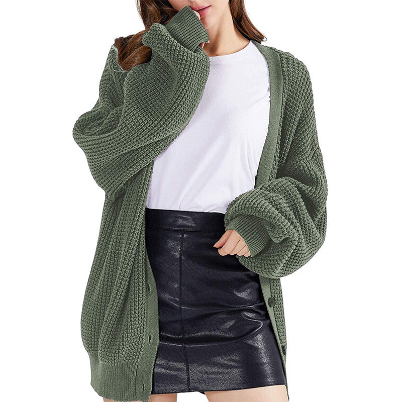 Cardigan femme en grosse maille coupe décontractée ouvert sur le devant Berg-Feldt