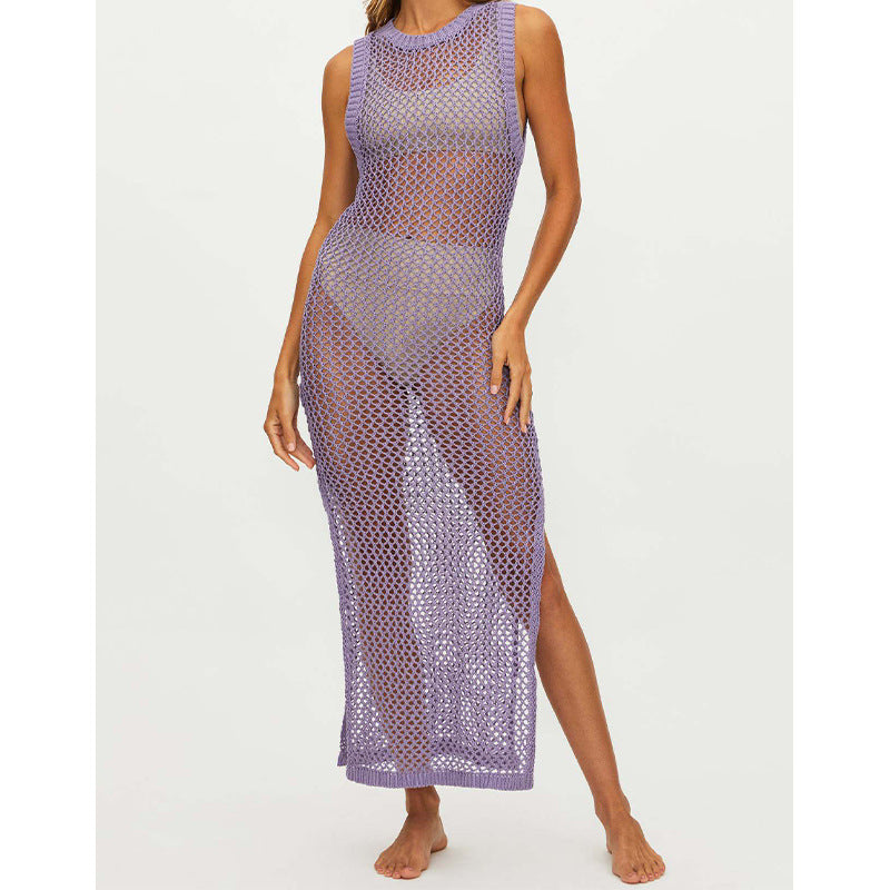 Sportliches Damen-Strandkleid mit hohem Schlitz von berg-feldt