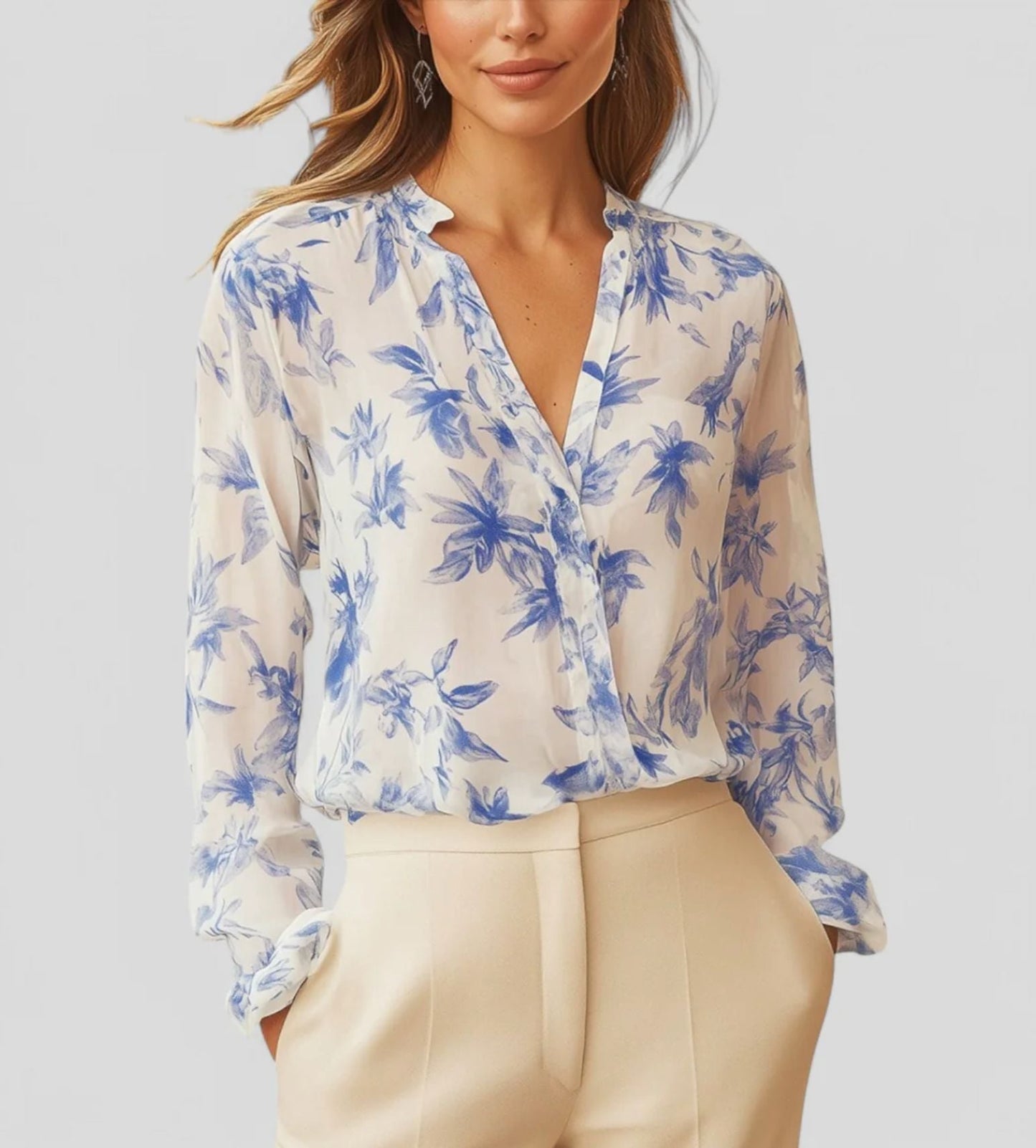 Damen élégante blouse légère au motif floral Berg-Feldt