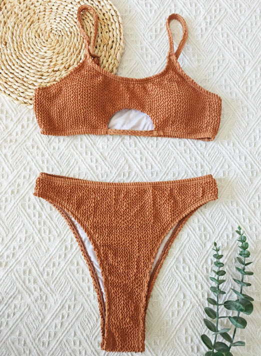 Ensemble de bikini femme berg-feldt deux pièces, taille haute et découpes