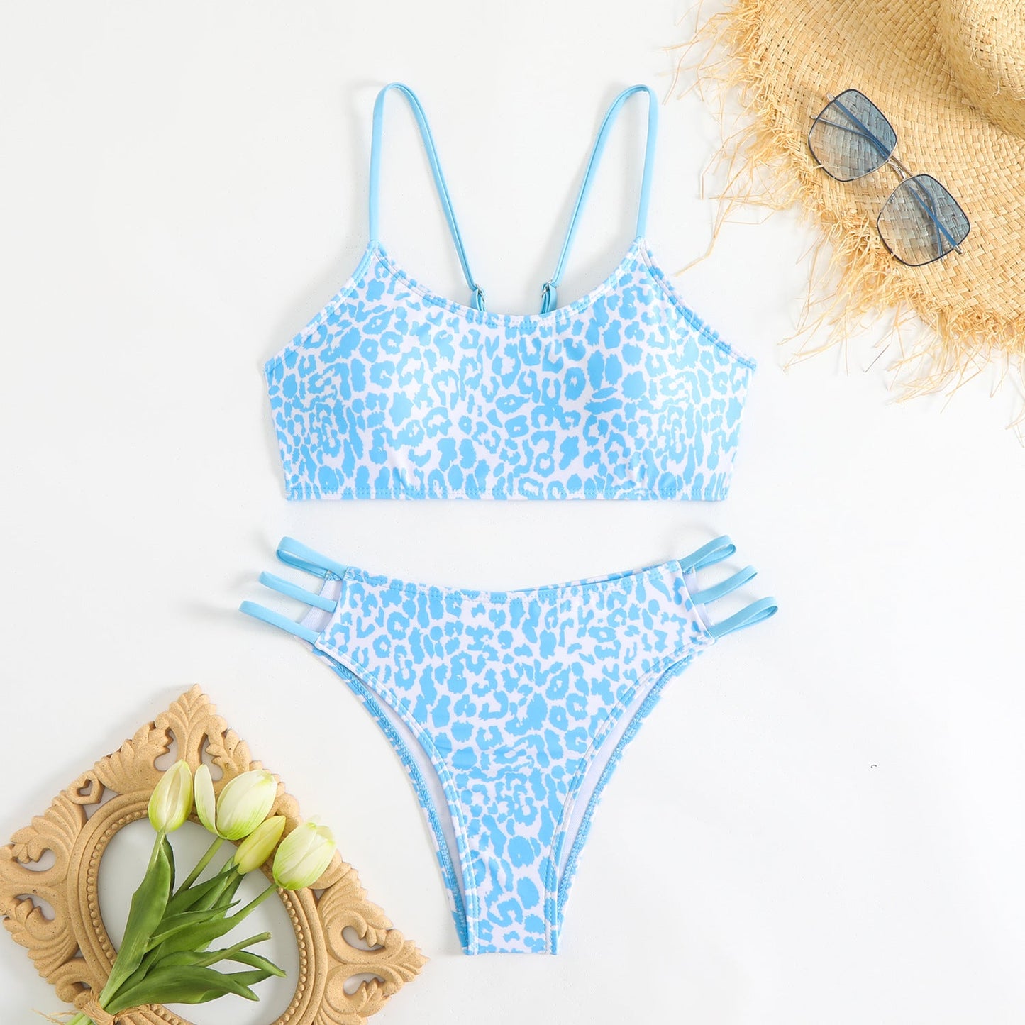 Ensemble de bikini pour femme avec imprimé animal et bretelles réglables de berg-feldt
