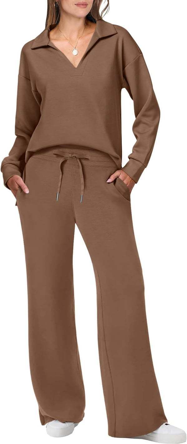 Bequeme Damen Loungehose und Oberteil Set von berg-feldt in weiter Passform