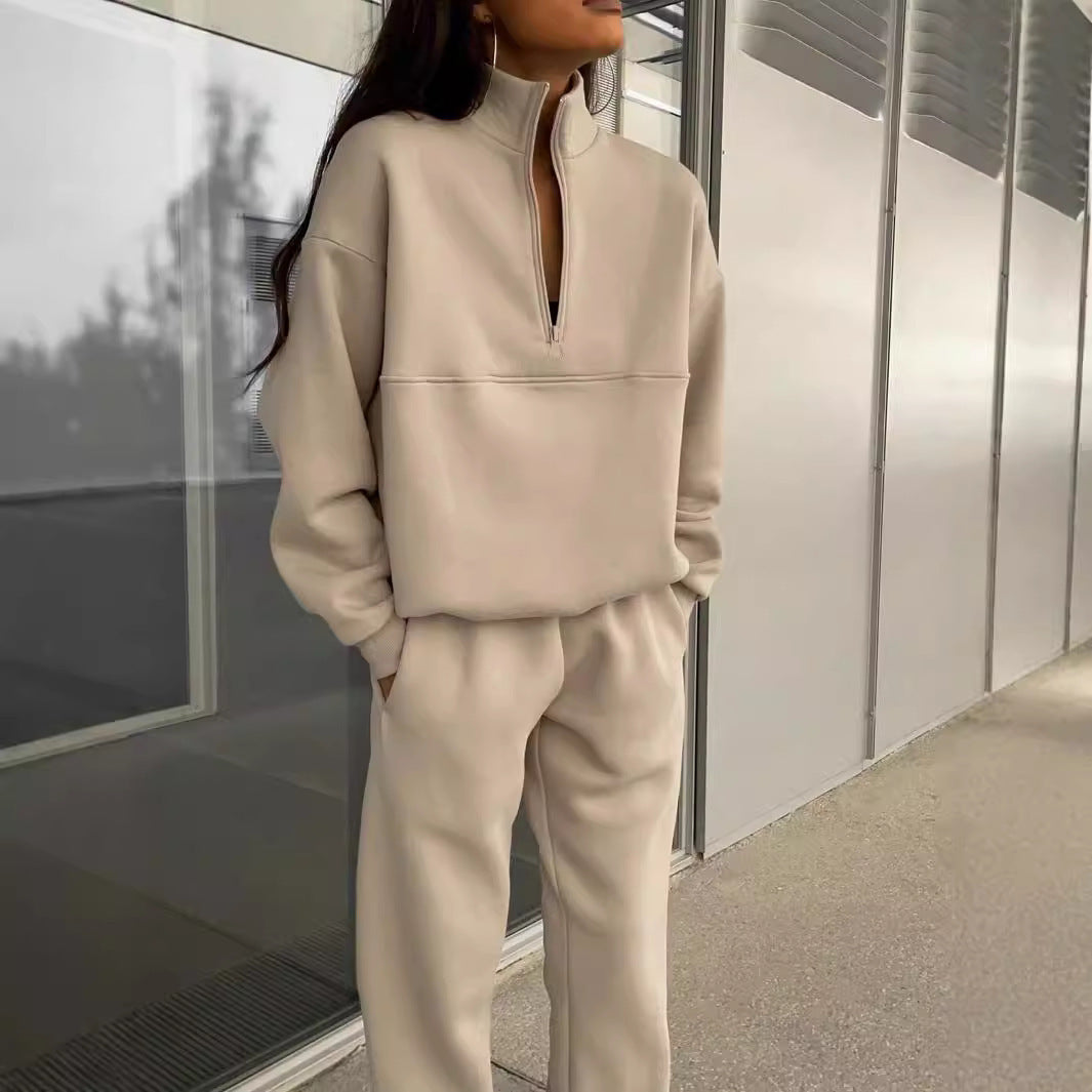 Ensemble survêtement femme confortable avec pull à col polaire et jogging assorti Berg-Feldt
