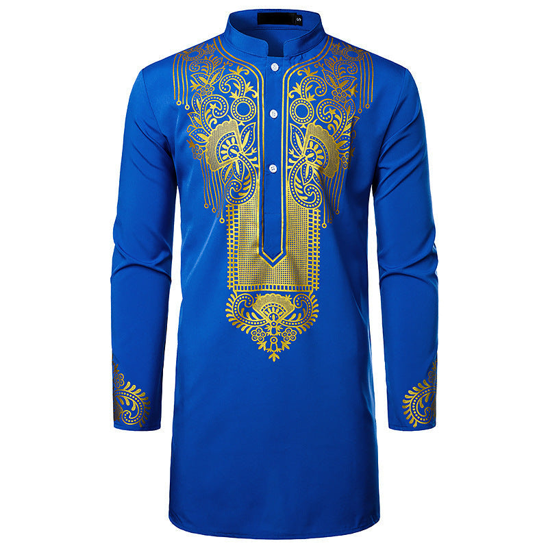 Haut à manches longues pour homme, motif ethnique Berg-Feldt