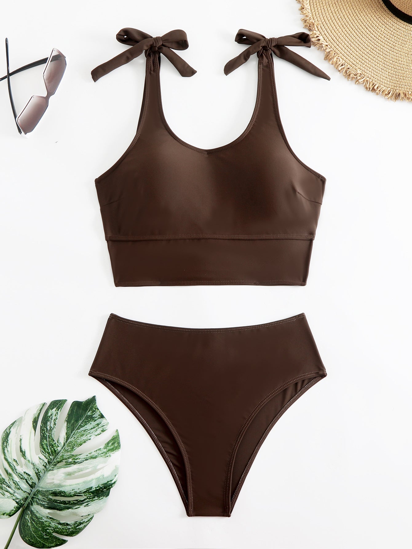 Ensemble bikini femme, coupe haute, à lacets ajustables, par berg-feldt
