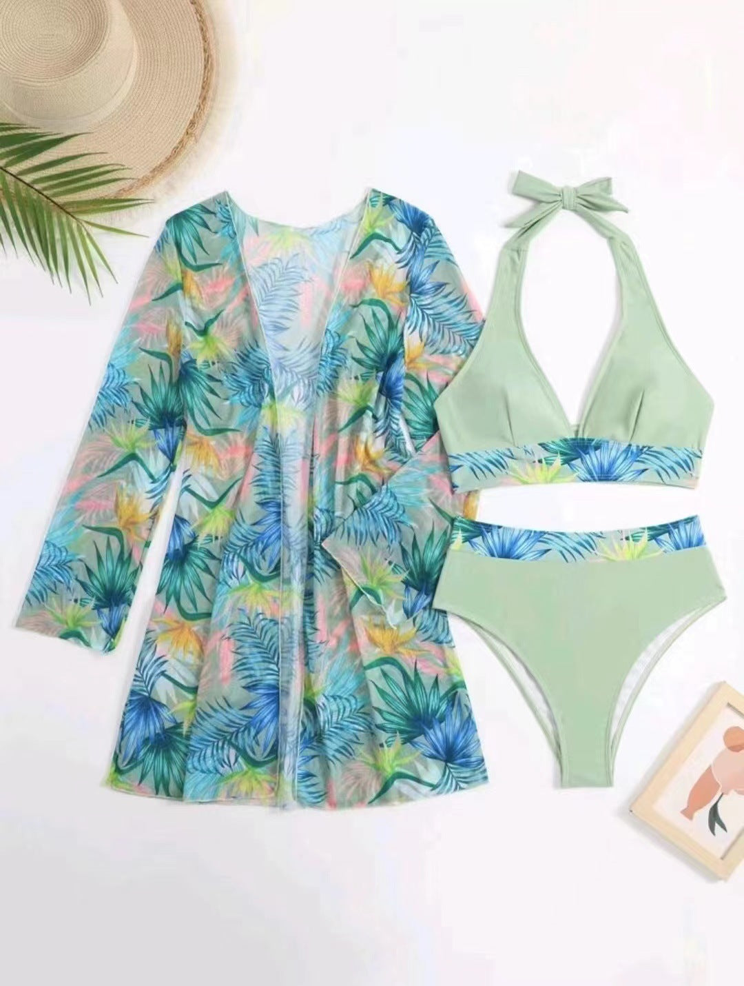 Bikini fleuri tendance pour femme avec kimono par berg-feldt