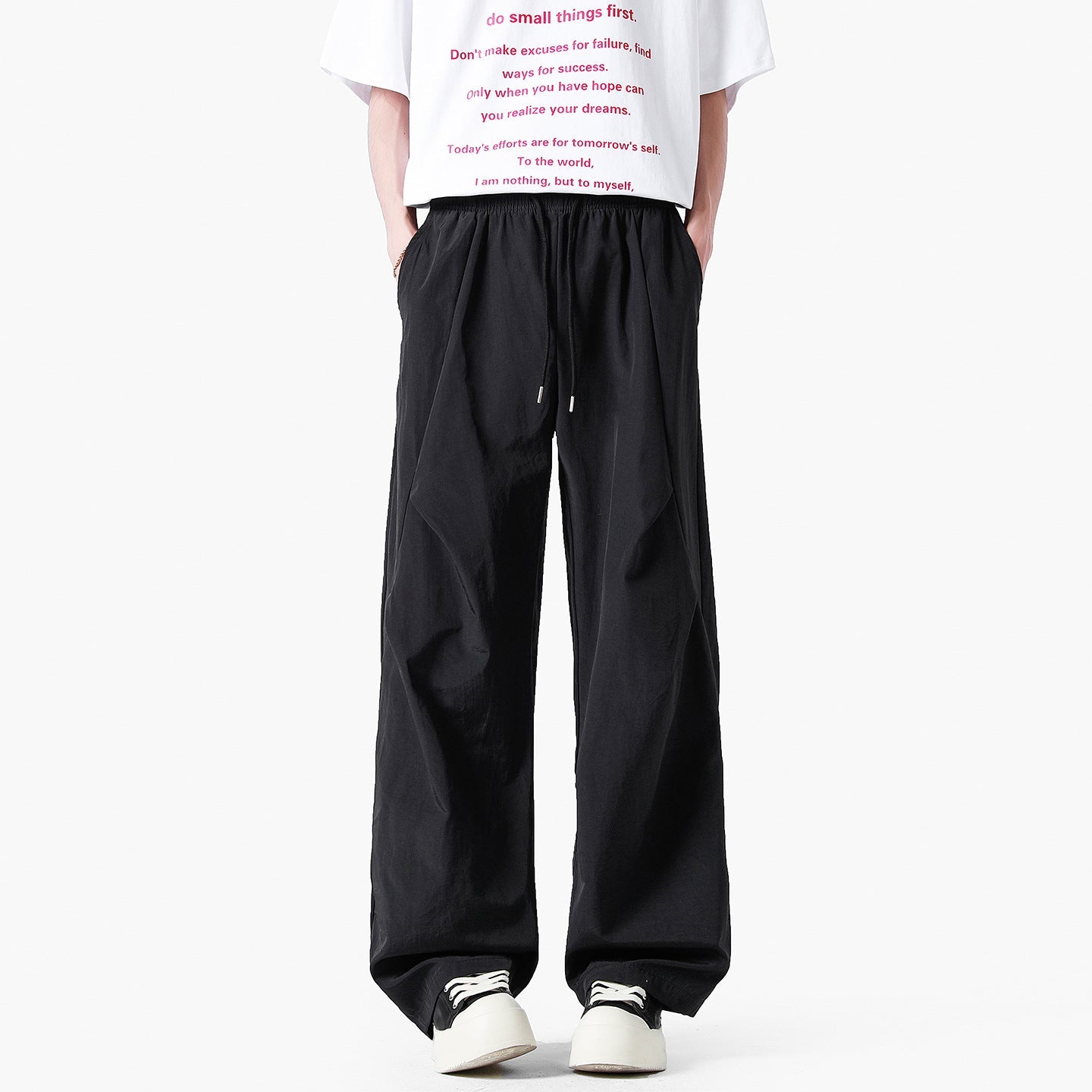 Unisex elegante Freizeithose mit hohem Bund und lockerer Passform Berg-Feldt