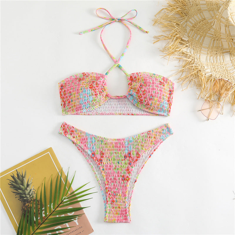 Haut de bikini et bas de bikini femme multicolore à motifs de Berg-Feldt