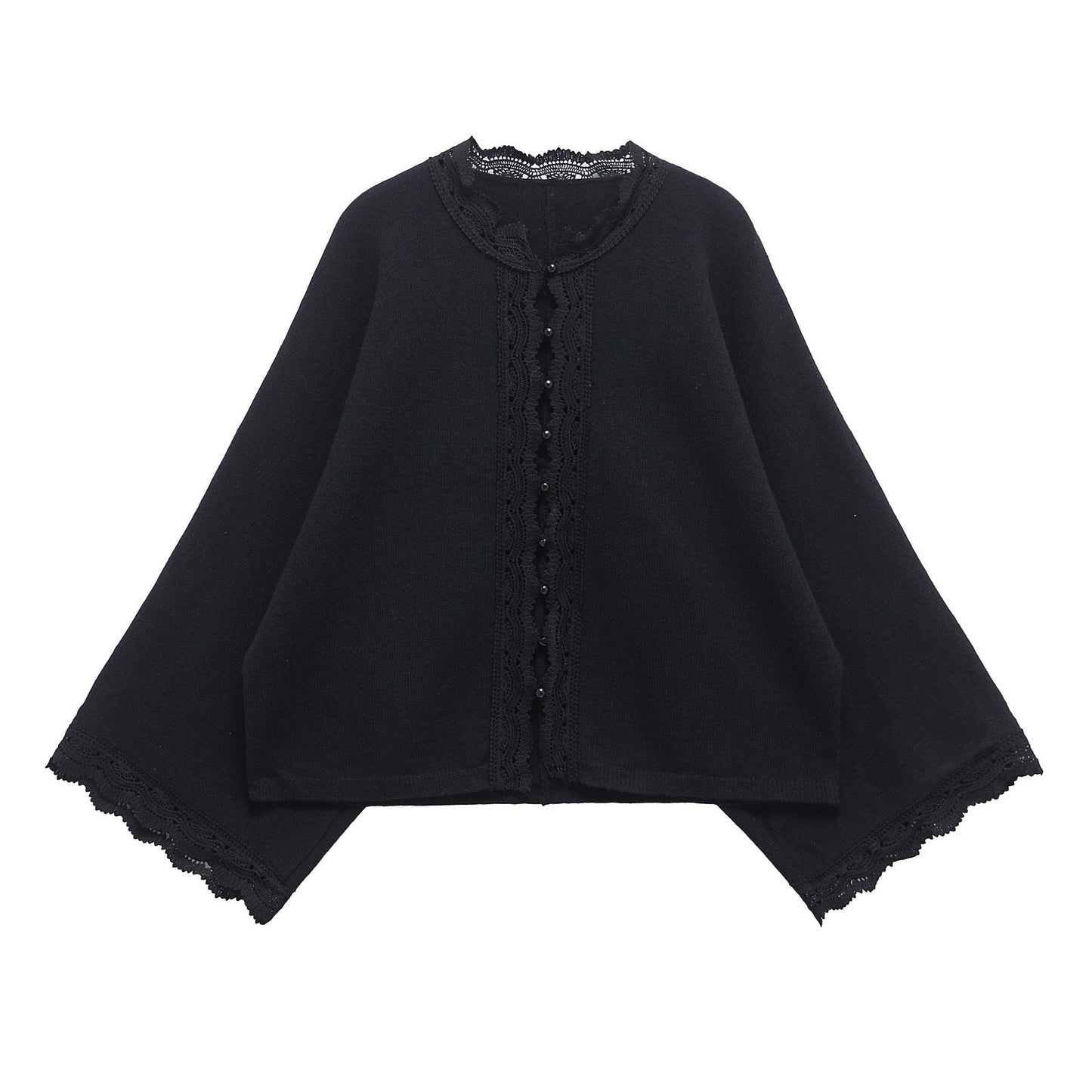 Eleganter Damen Cardigan mit Spitzenbesatz von berg-feldt