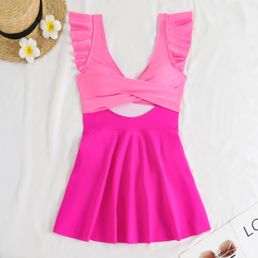 Maillot de bain croisé et froncé Berg-feldt pour femmes