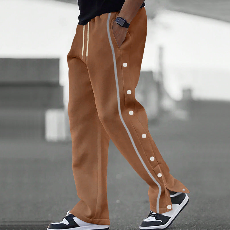 Pantalon de jogging ample sportif pour hommes avec boutons-pression Berg-Feldt