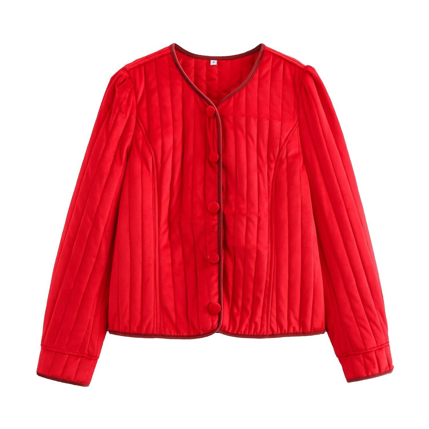 Berg-Feldt Blouson matelassé à boutons pour femme