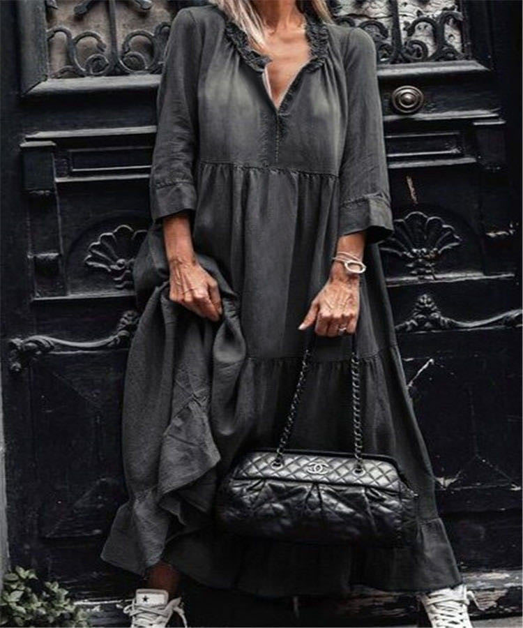 Robe midi superposée bohème par berg-feldt pour Femme