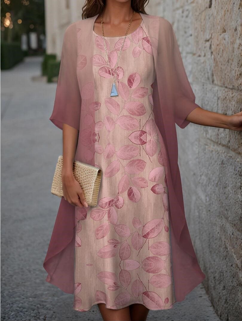 Robe décontractée élégante pour femme à coupe asymétrique et motif floral de berg-feldt