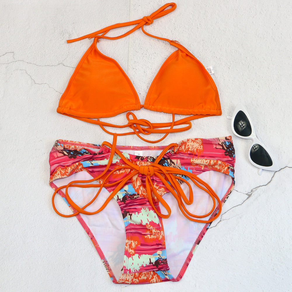 Trendiger Damen Bikini mit Dreieck-Oberteil und regulierbarer Hose von berg-feldt