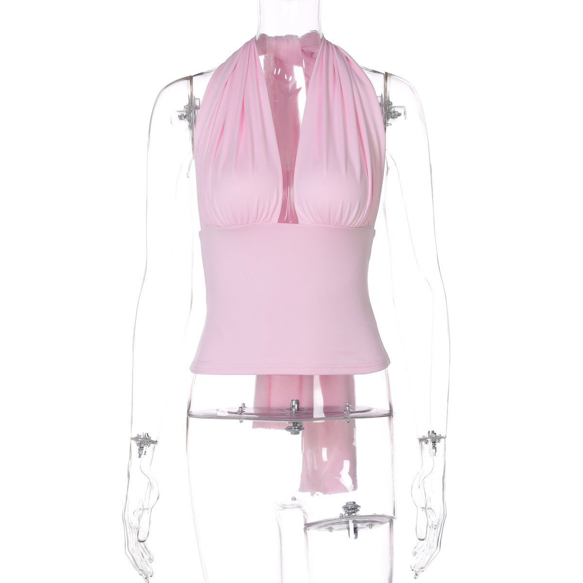 Haut court caraco moulant pour femme à effet cache-cœur berg-feldt